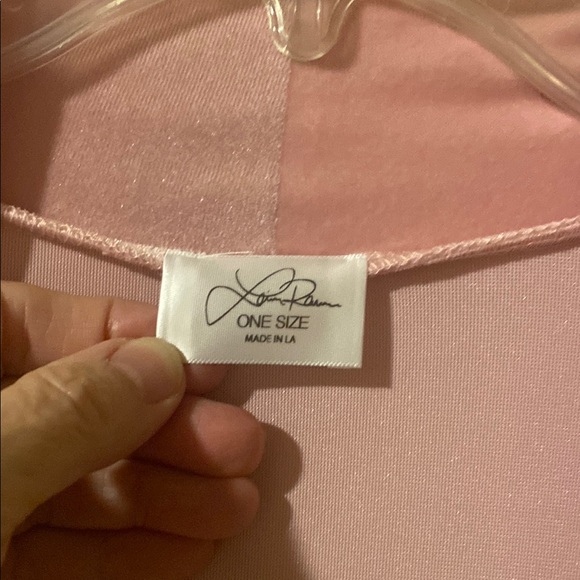 Laina Rauma Classic Pink Full-Length Robe with Belt - Picture 2 of 9